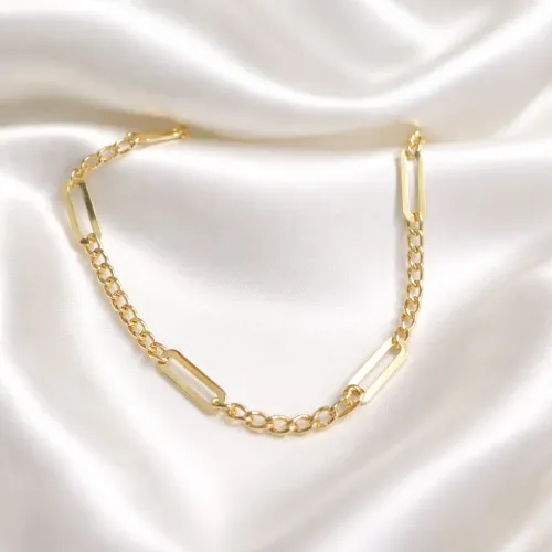 AVELIS PAPERCLIP NECKLACE 18K GOLD AVELIS PAPERCLIP NECKLACE 18K GOLD