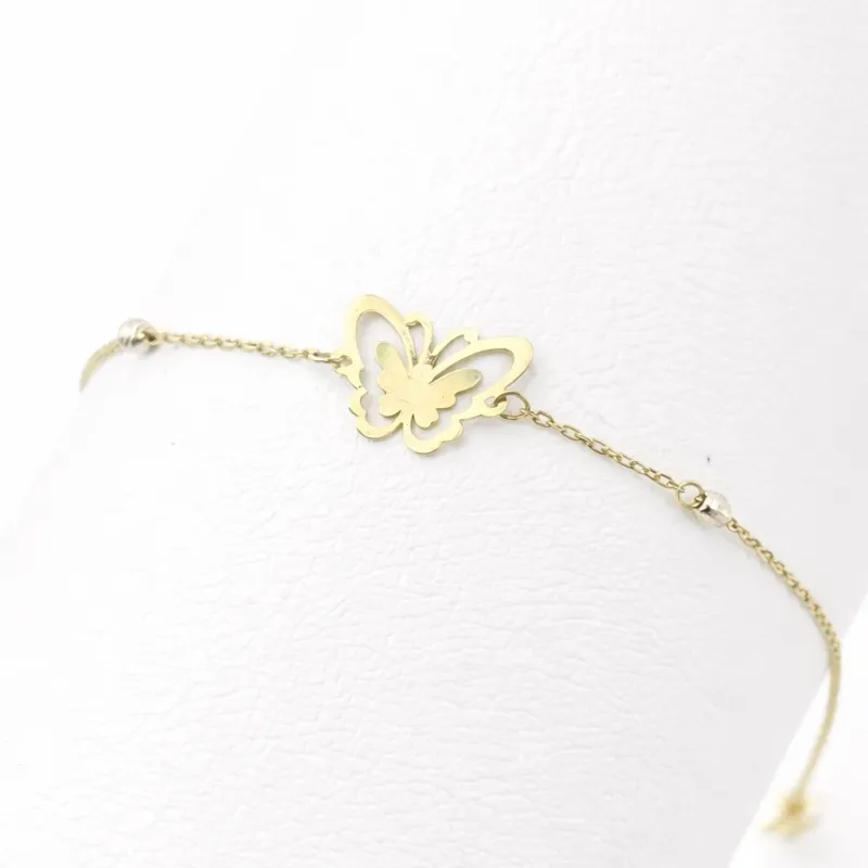 BUTTERFLY WHISPER – 18K GOLD BRACELET