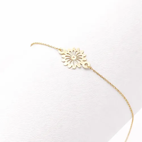 SUNFLOWER – 18K GOLD FLORAL BRACELET SUNFLOWER – 18K GOLD FLORAL BRACELET