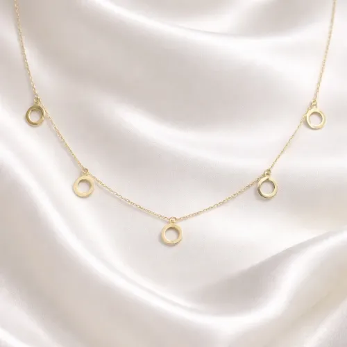 ORIA CIRCLE NECKLACE IN 18K GOLD ORIA CIRCLE NECKLACE IN 18K GOLD