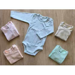 Baby Boys Long Sleeve Cotton Bodysuit