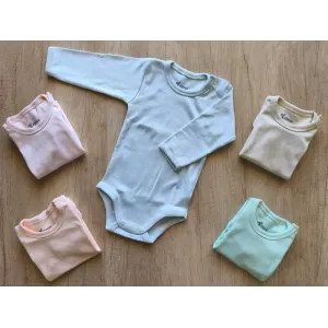 Baby Boys Long Sleeve Cotton Bodysuit - Comfy Essentials