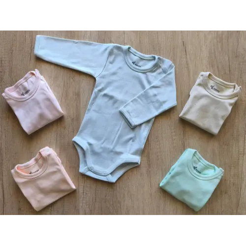 Baby Boys Long Sleeve Cotton Bodysuit