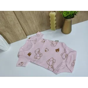 Pink Little Bear Bodysuit for Babies