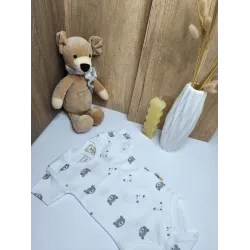 Striped Bear Bodysuit