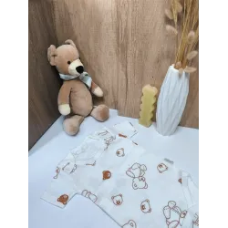 White Little Bear Bodysuit