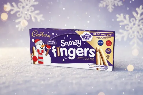 CADBURY MINI SNOWY FINGERS 96.5G CADBURY MINI SNOWY FINGERS 96.5G
