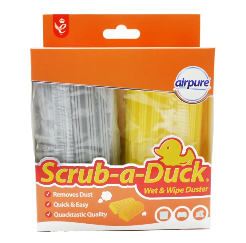 AIRPURE SCRUB A DUCK DUSTER WET & WIPE  2pk