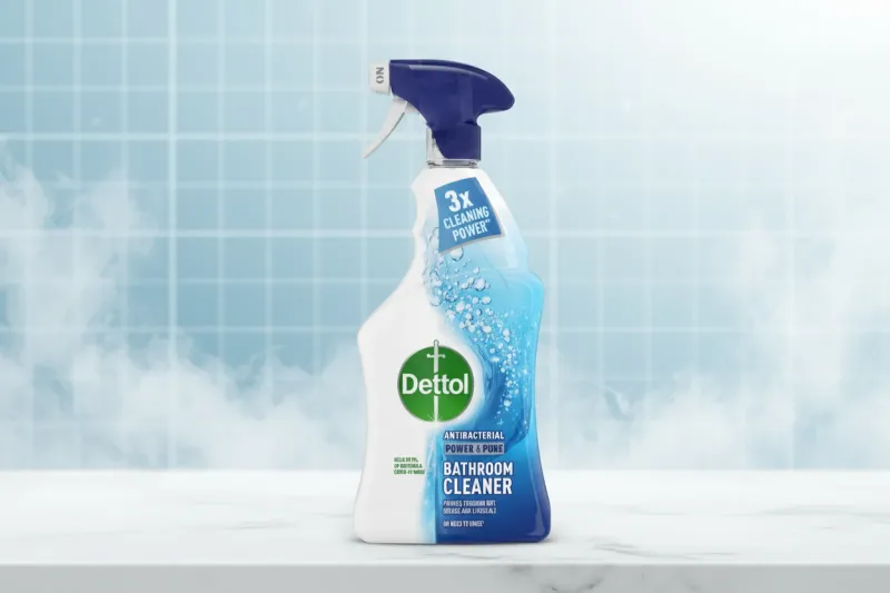 Dettol Spray Power & Pure Bathroom 1ltr – Antibacterial Bathroom Cleaner