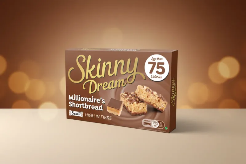 SKINNY DREAM MILLIONAIRES SHORTBREAD 100G