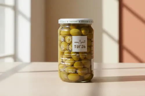 TURAB GREEN OLIVES 600G TURAB GREEN OLIVES 600G