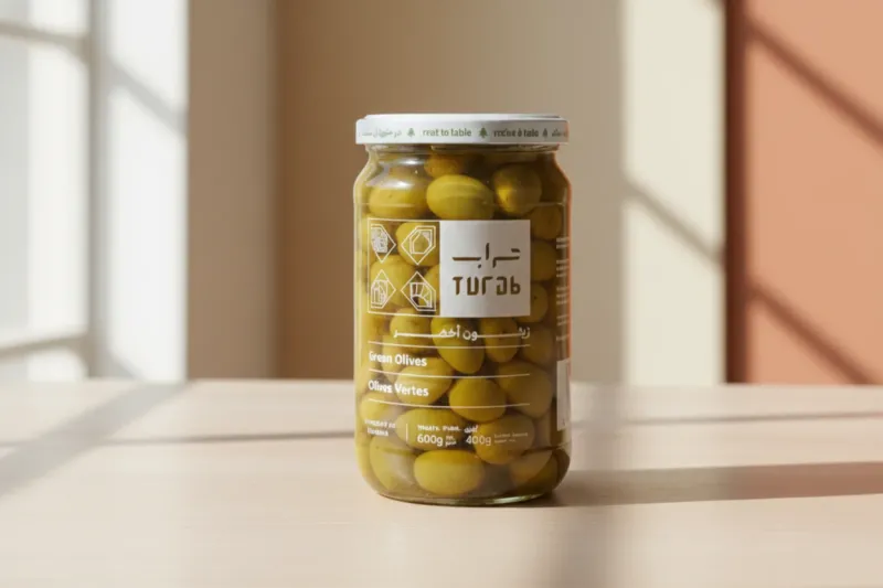 TURAB GREEN OLIVES 600G