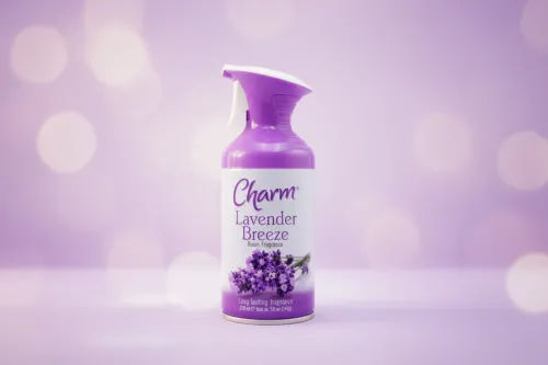 CHARM AIR FRESHENER LAVENDER BREEZE DRY SPRAY 250ML CHARM AIR FRESHENER LAVENDER BREEZE DRY SPRAY 250ML