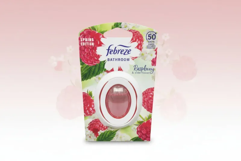 FEBREZE BATHROOM AIR FRESHENER RASPBERRY & ELDER 7.5ML