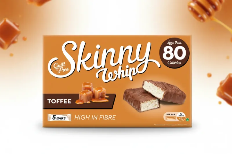 SKINNY WHIP TOFFEE 100GM