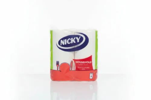 NICKY KITCHEN ROLL WHITE HOUSEHOLD 2PK NICKY KITCHEN ROLL WHITE HOUSEHOLD 2PK