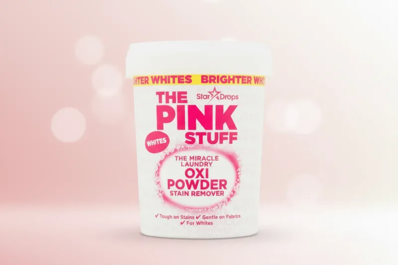 THE PINK STUFF LAUNDRY STAIN REMOVER POWDER WHITES 1LTR