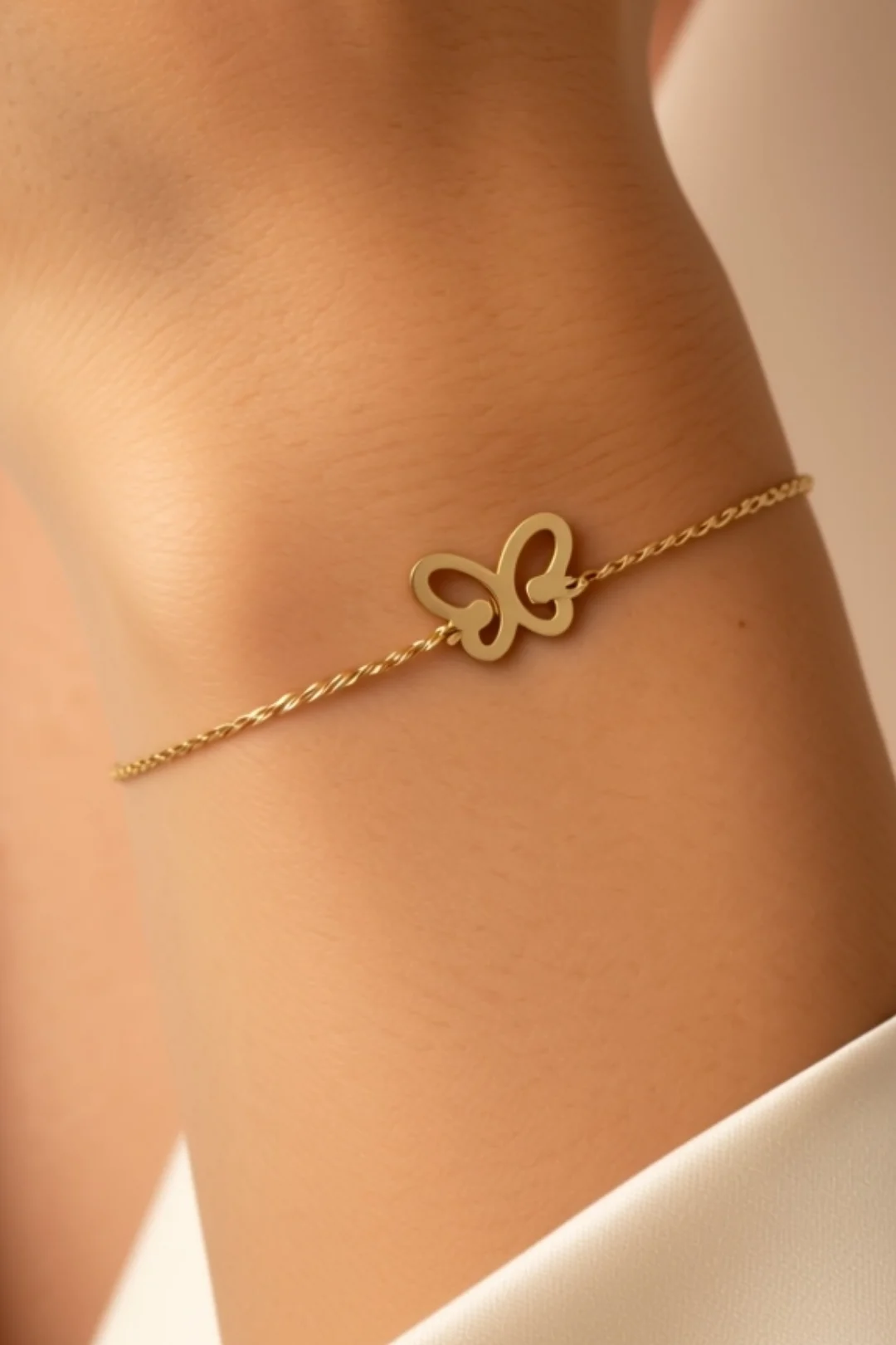 BUTTERFLY BRACELET – 18K GOLD BRACELET