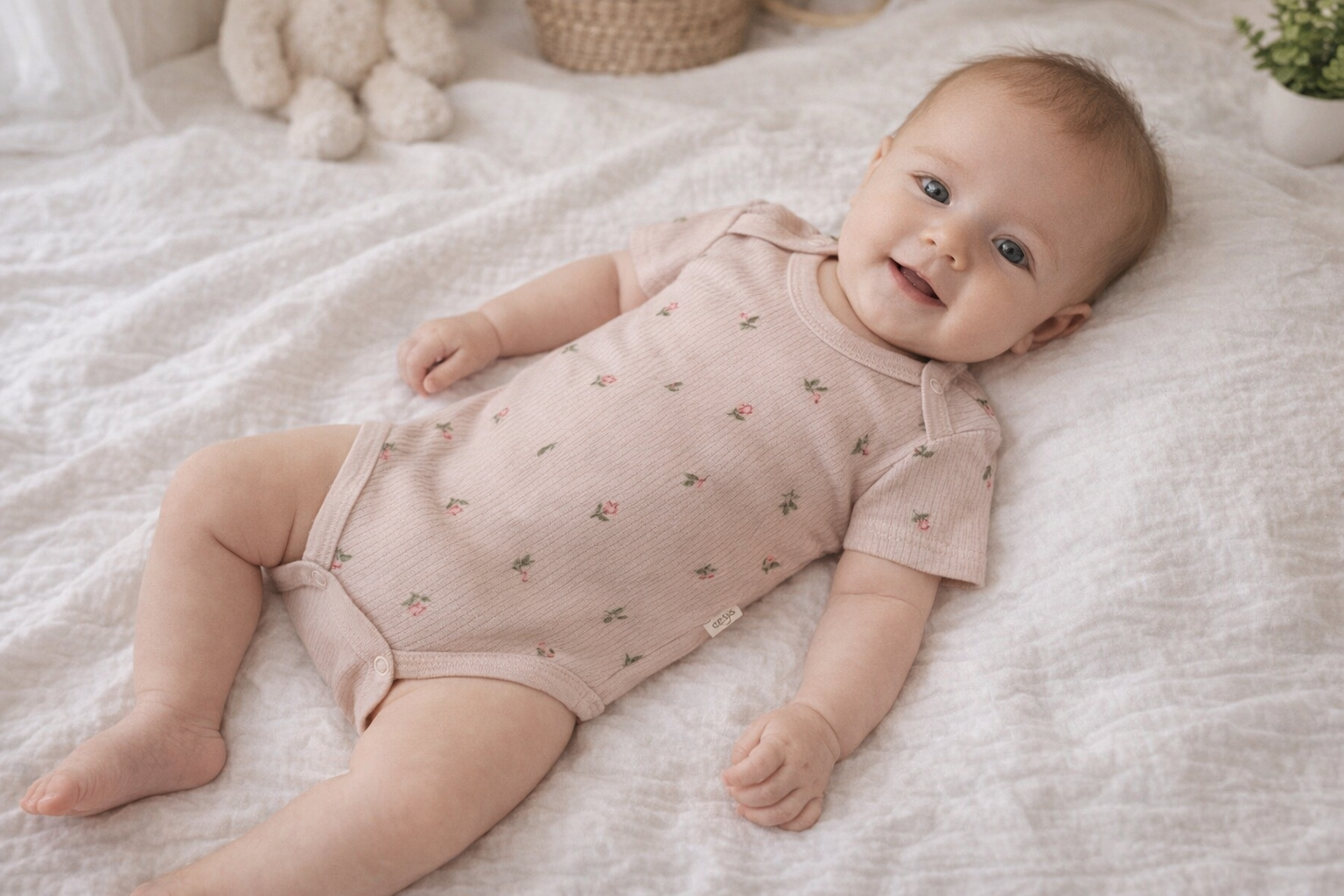 Dusty Flower Baby Girl Bodysuit | Soft & Stylish Lebanon