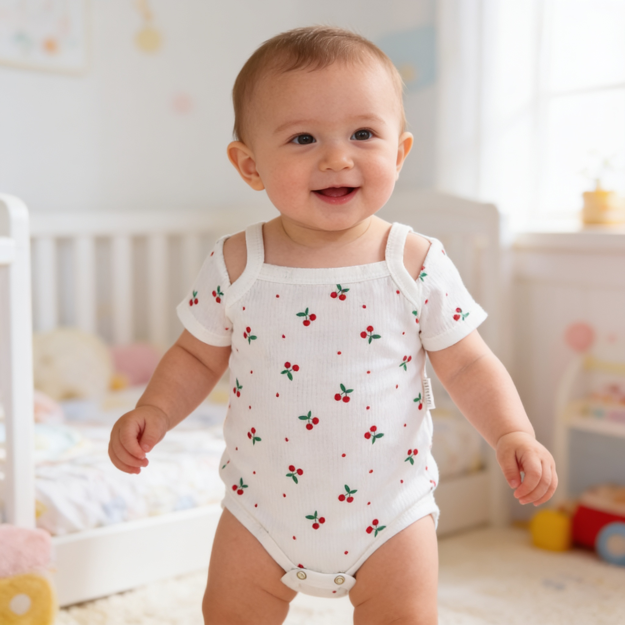 Sweet Cherry Bodysuit for Babies