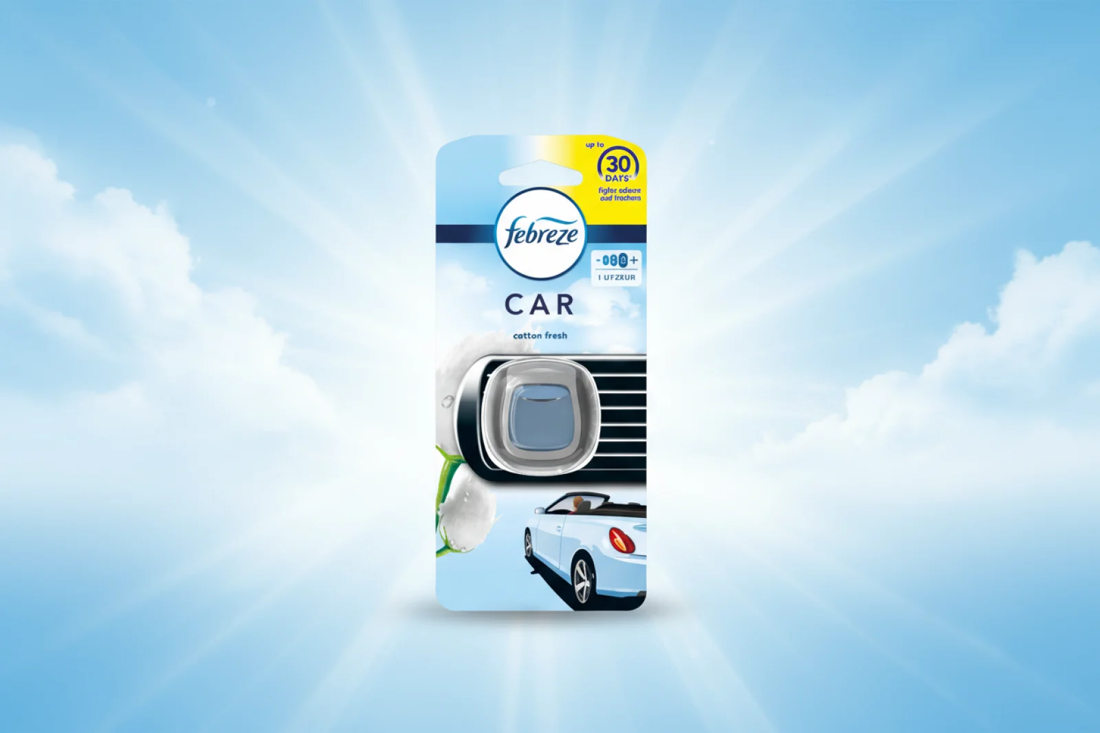FEBREZE CAR CLIP COTTON FRESH