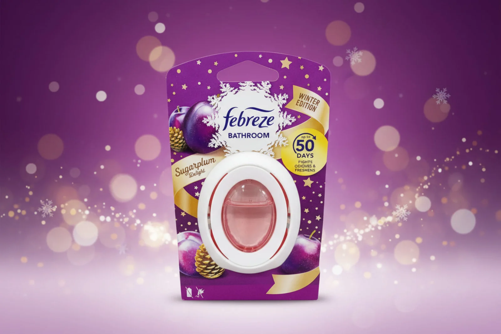 FEBREZE BATHROOM AIR FRESHENER SUGAR PLUM DELIGHT 7.5ML