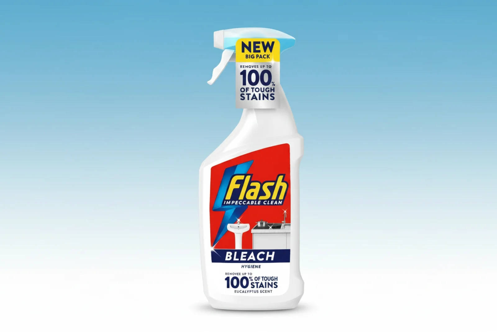 FLASH SPRAY WITH BLEACH   800ML