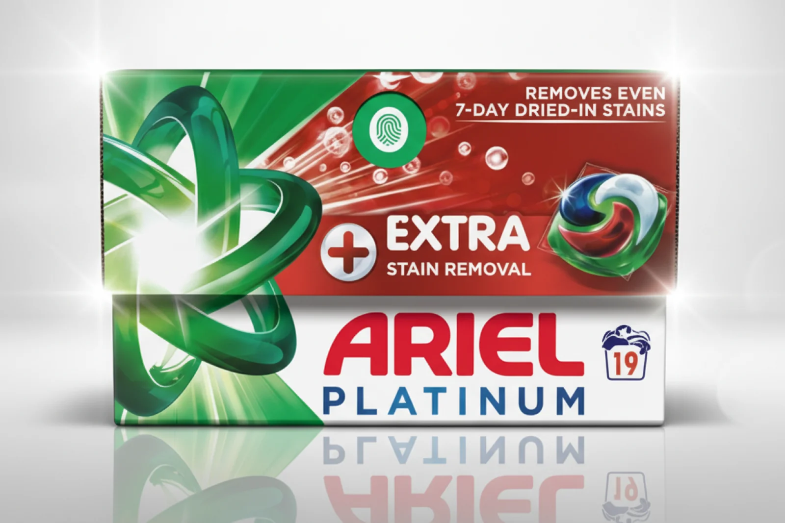 ARIEL PODS PLATINUM STAIN REMOVER 19W