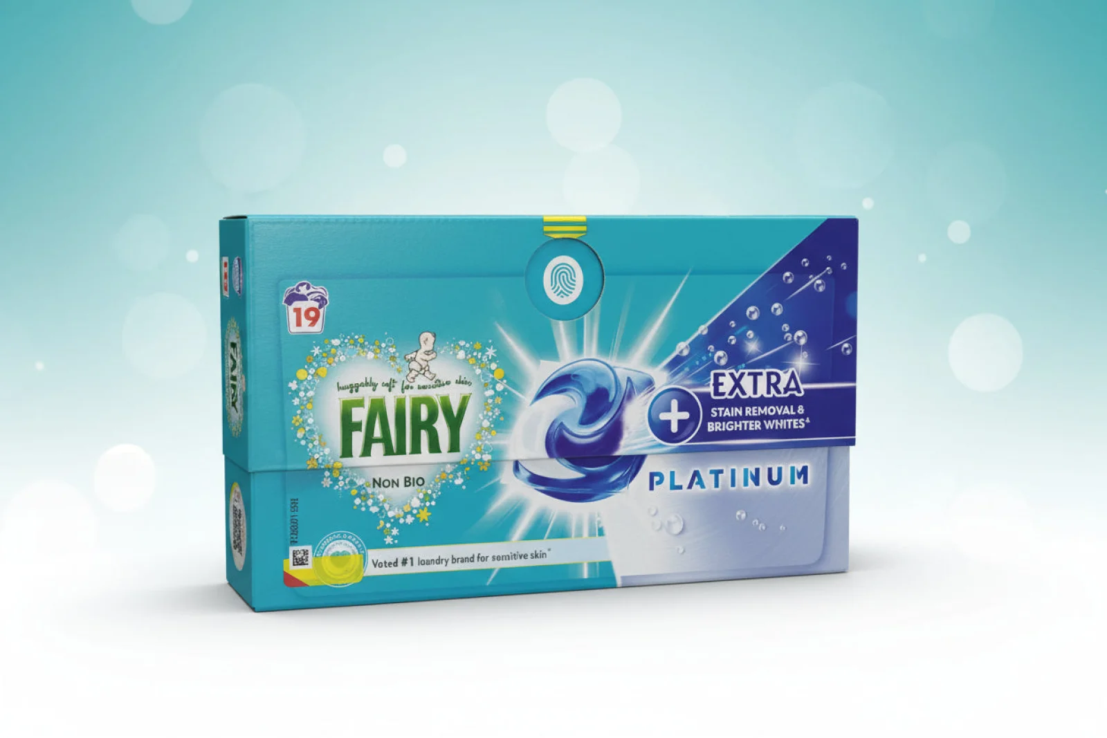 Fairy Platinum Dishwasher Pods Extra Stain Remover – 19 Washes