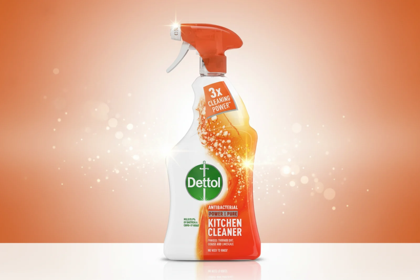 DETTOL SPRAY POWER & PURE KITCHEN 1LTR