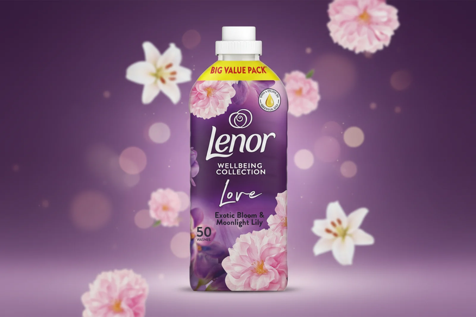 Lenor Fabric Conditioner Exotic Bloom & Lily 50W  | Imported from UK 🇬🇧