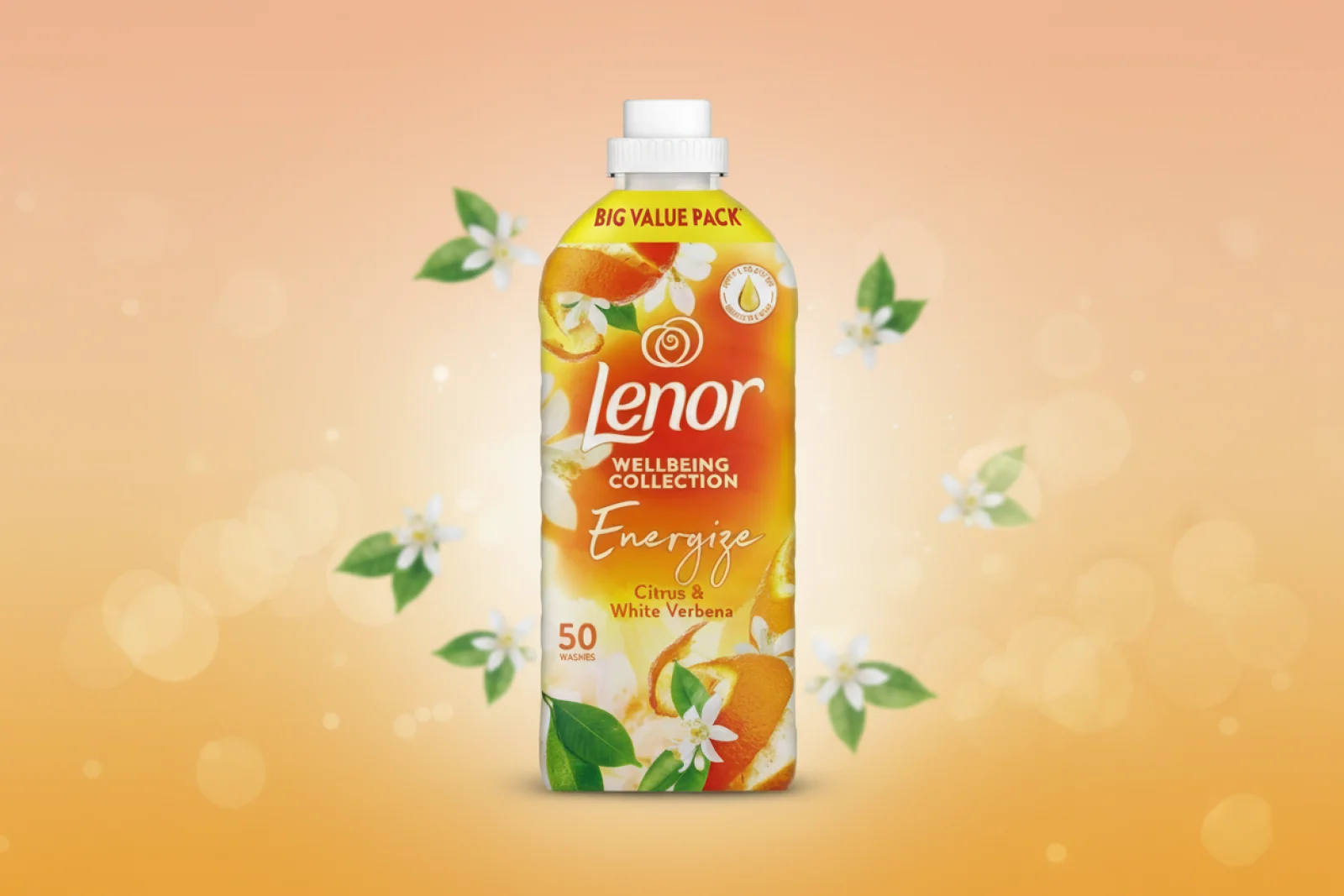 Lenor Fabric Conditioner Citrus & White Verbena 50W – Imported from UK 🇬🇧