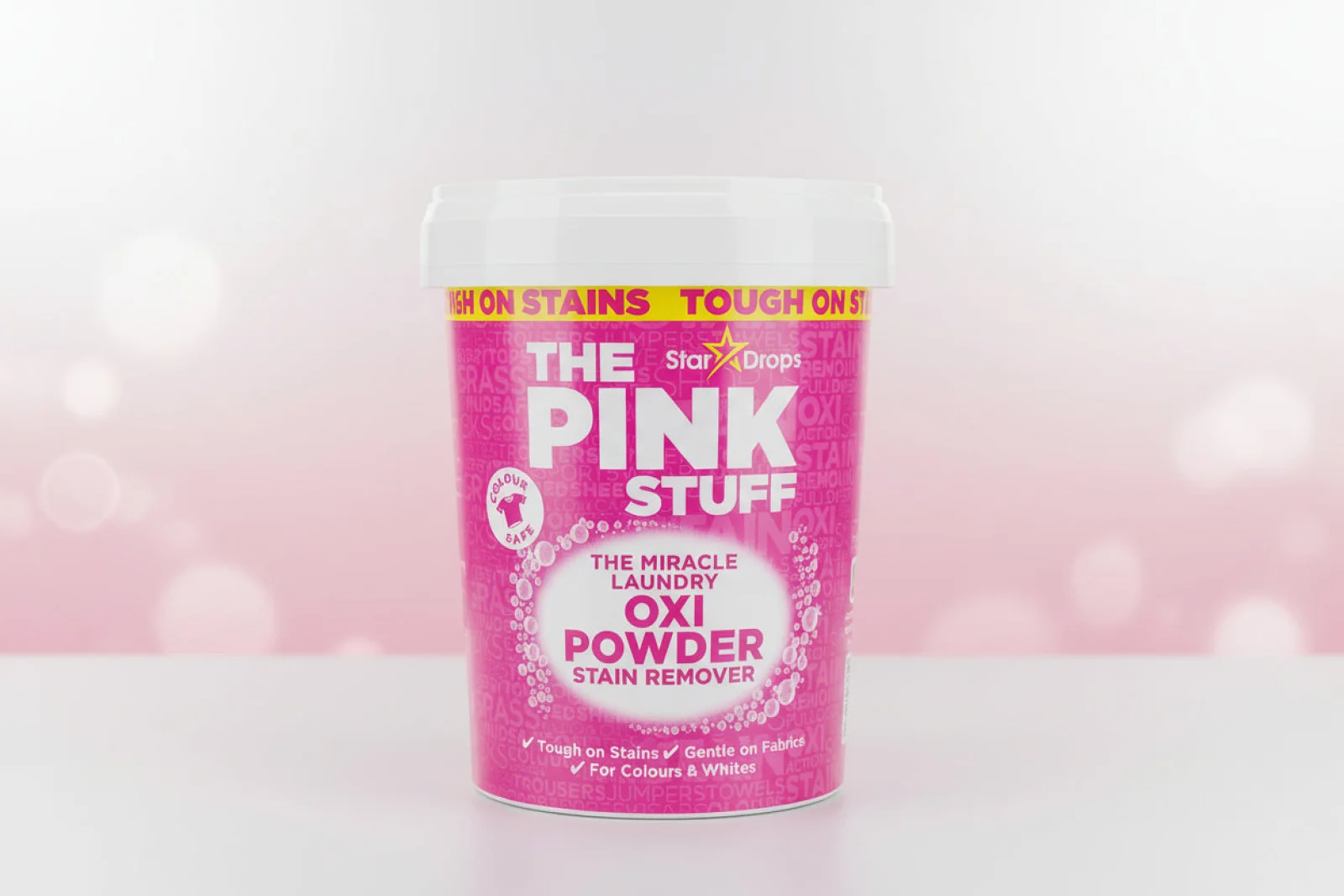 THE PINK STUFF LAUNDRY STAIN REMOVER POWDER COLOUR 1KG