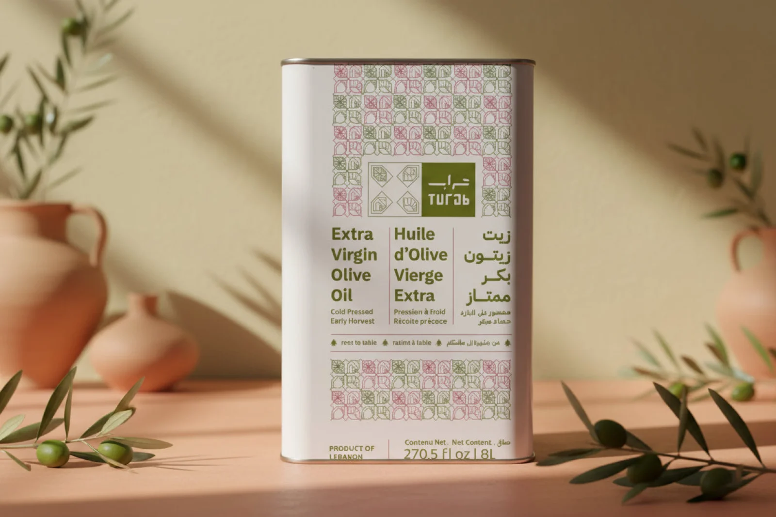 TURAB OLIVE OIL 8LTR