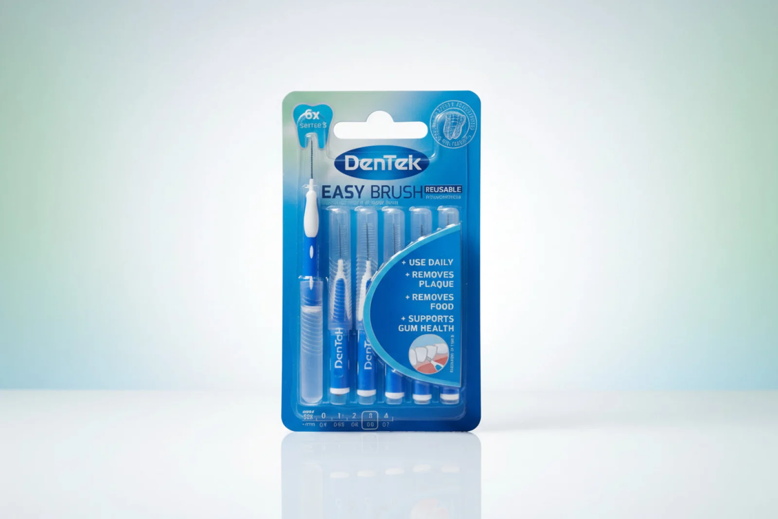 DENTEK INTERDENTAL BRUSHES 0.5mm 6S