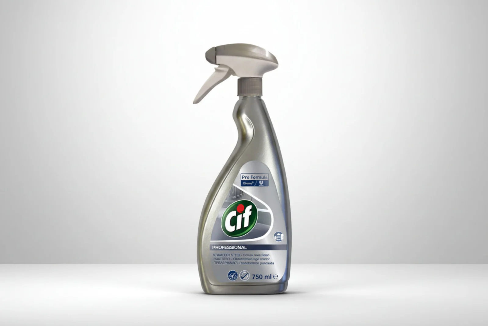 CIF SPRAY STAINLESS STEEL 750ML.