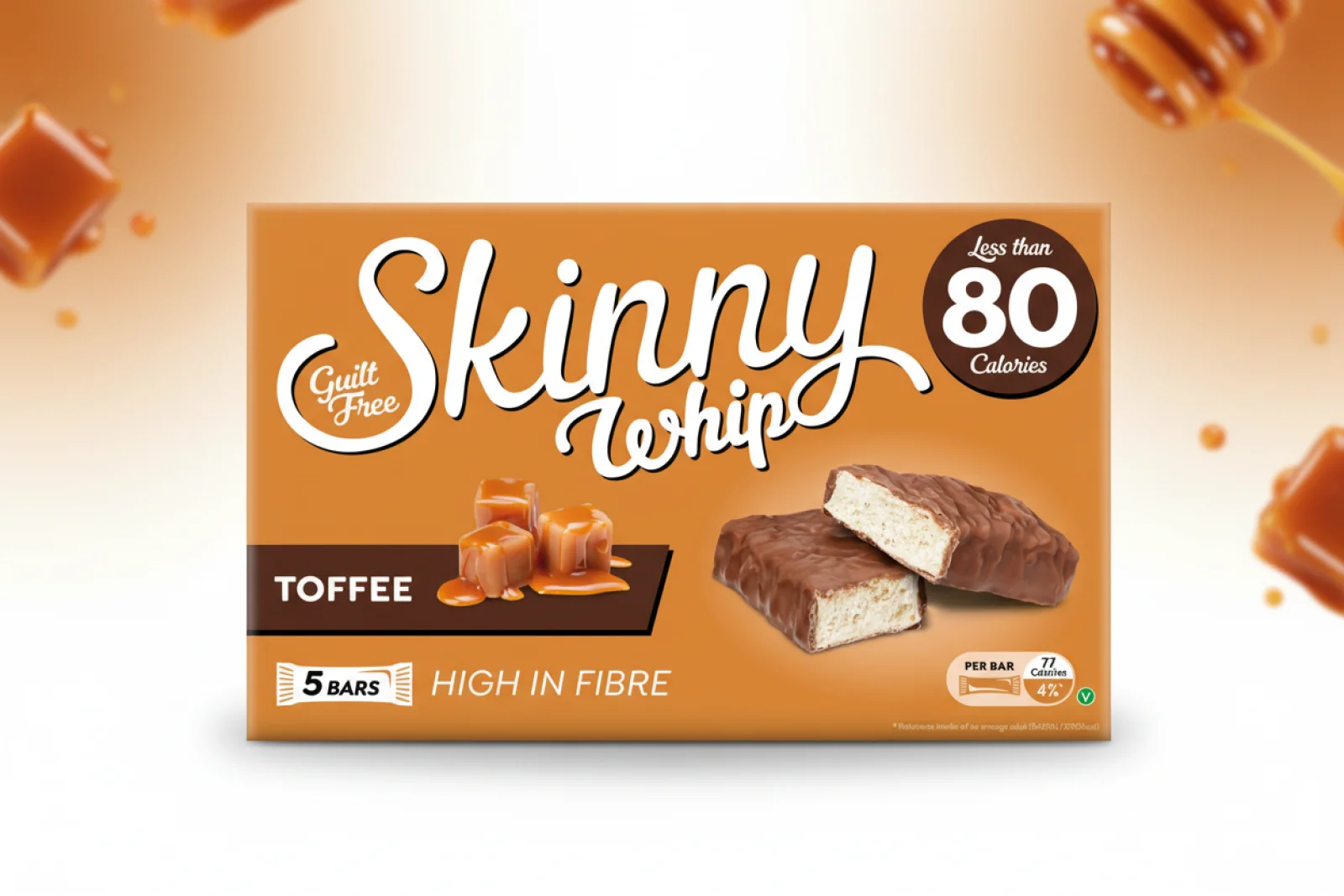 SKINNY WHIP TOFFEE 100GM