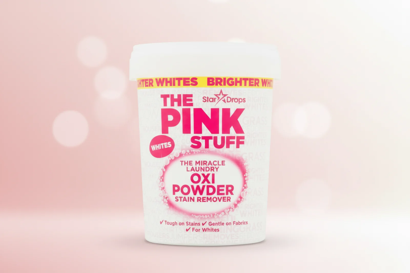 THE PINK STUFF LAUNDRY STAIN REMOVER POWDER WHITES 1LTR
